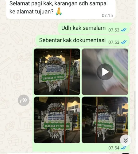 Pengiriman Papan Bunga Selamat Jono Bayan